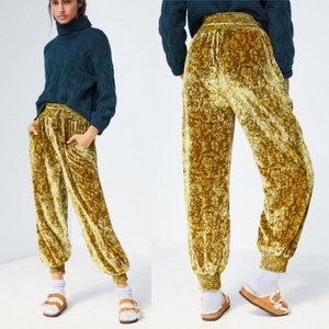 Anthropologie velvet jogger pants - Size XS